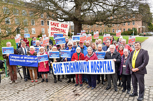 Devon residents lobby against hospital closures