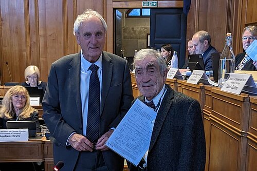 Cllr. Frank Letch and John Hart
