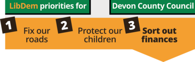 Sort out Devon County's finances
