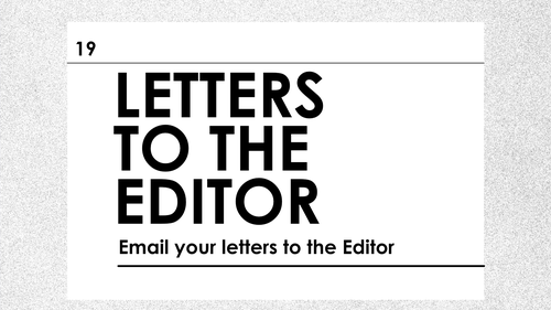 Letter to the Editor